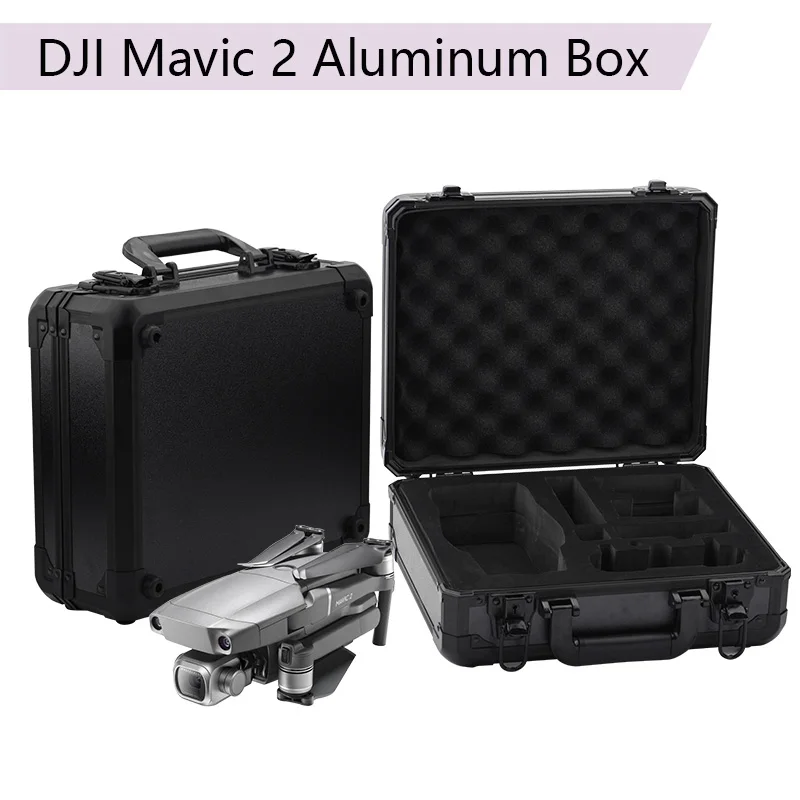 

DJI Mavic 2 Pro/Zoom Carrying Case Hardshell Aluminum Box Portable Storage Bag Waterproof Suitcase EVA Quadcopter Accessories