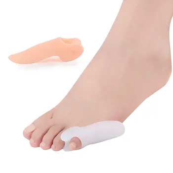

2pcs=1pair Toe Separator Silicone Orthopedic Protector Foot Finger Bunion Corrector Plantar Fasciitis Foot Care Pedicure Tools