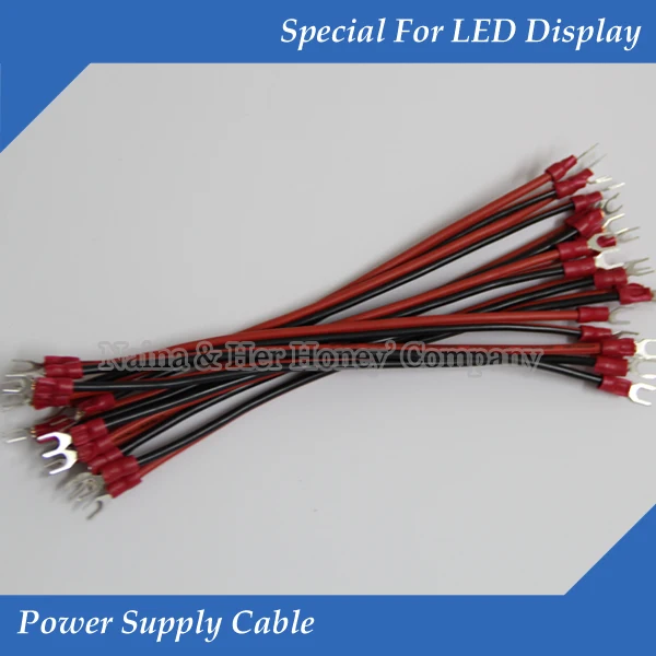 20pcs/lot LED display connecting line Pure copper 18cm power cables for
