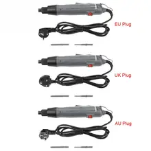 220 В электрошуруповерты портативный прямо хвостовика электрическая отвертка двунаправленный Мощность инструменты с 5 мм отвертки