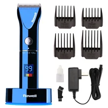 Профессиональный керамический, титановый нож для машинки для стрижки для Для мужчин детский триммер для волос ЖК-дисплей резки бритвенный станок для парикмахерских салонов F17