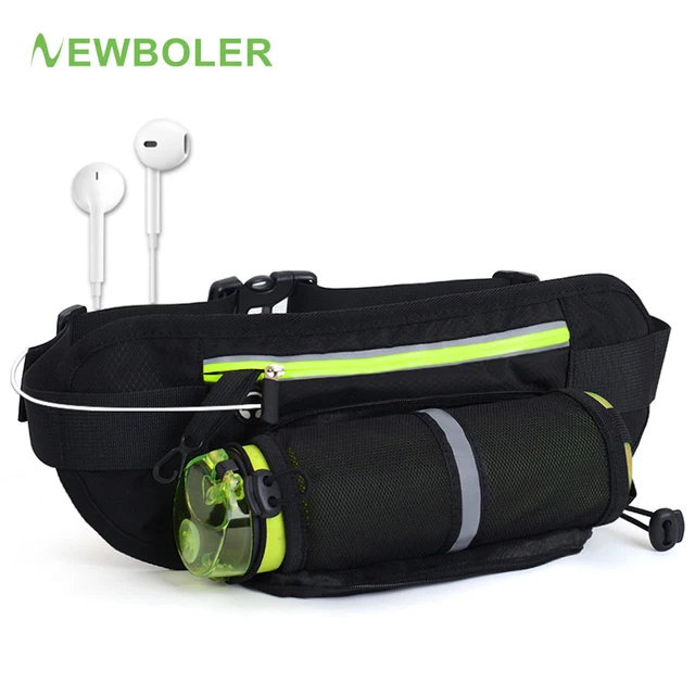 US $5.68 BOLER Running Waist Belt Bag Marathon With Water Bottle For 4866 inch Phone Sports Trail Running