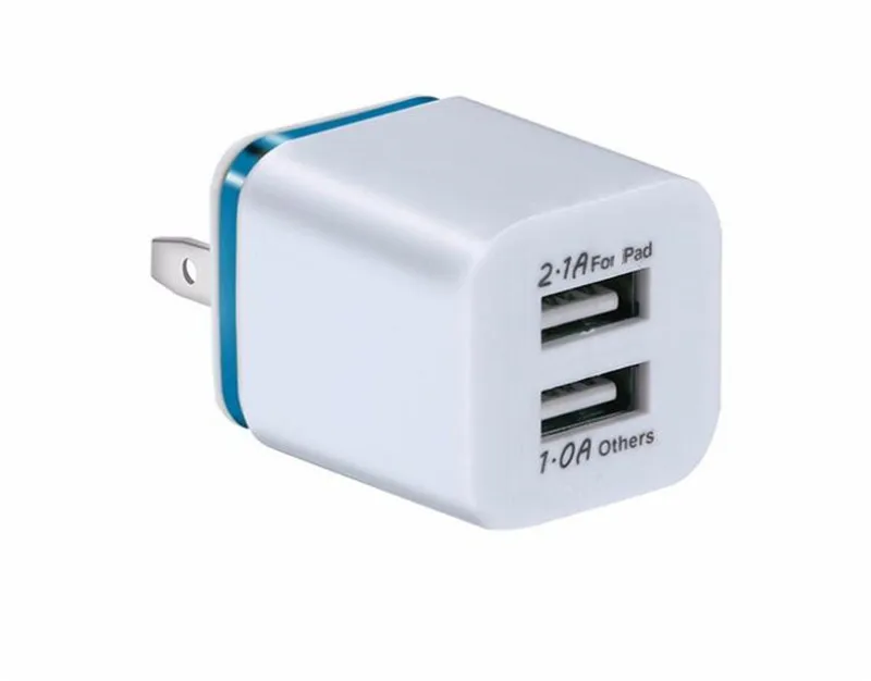 Универсальное зарядное устройство UVR с 2 USB портами адаптер 1 А быстрое для