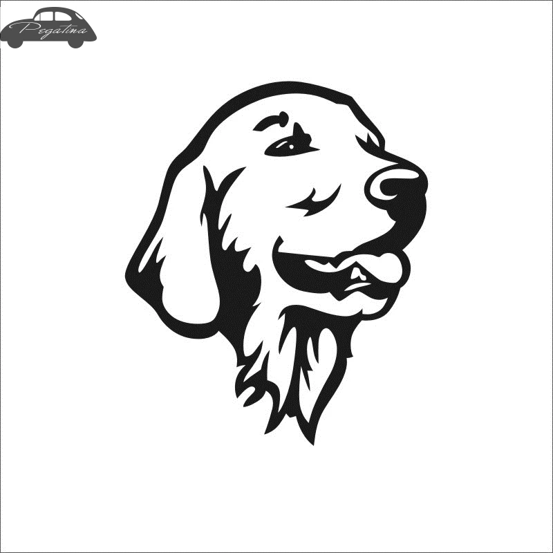 Pegatina Car Golden Retriever Dog Sticker Pet Shop Decal Posters Vinyl Wall Art Decals Quadro Parede Decor Mural Sticker