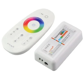 

6A 4 Channel 2.4G Touch Screen Dimmable LED RGB Remote Wireless RF RGBW Led Controller DC12V-24V for 5050 3528 5630 led strip