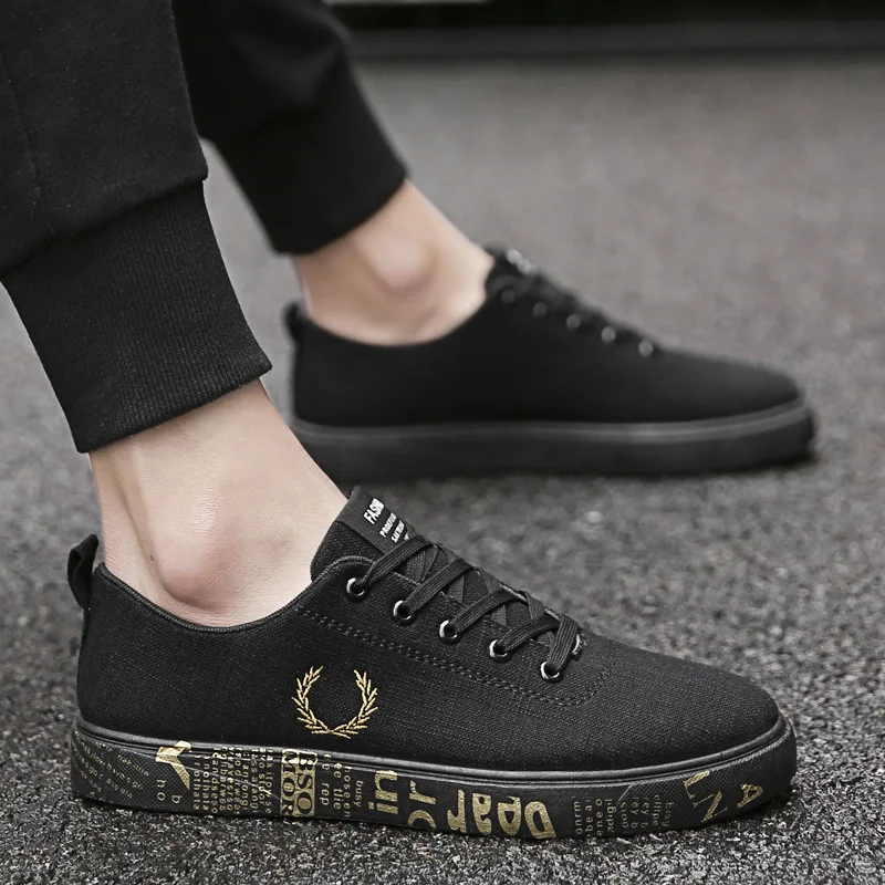

Summer New Fashion Men Shoes Canvas Walking Footwear Casual Zapatos De Hombre Ins Hot Chaussure Outdoor Breathable Sneakers