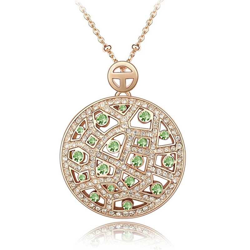 SHDEDE Высокое качество Кристалл от Swarovski винтажные Ожерелья Подвески большой