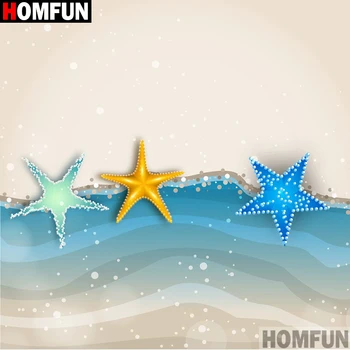 

HOMFUN Full Square/Round Drill 5D DIY Diamond Painting "Sea star" 3D Embroidery Cross Stitch 5D Home Decor A15911