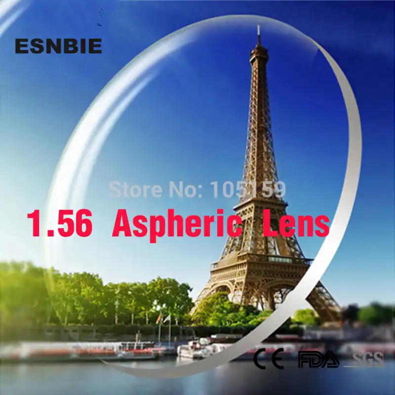 ESNBIE индивидуальные линзы для глаз 1,56 индекс Асферические линзы CR39 рецептурное стекло Заказные близорукость линзы для дальнозоркости - изображение