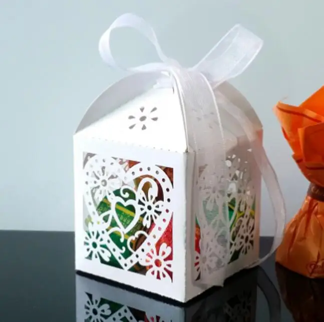 100 шт. сердце любовь вечерние свадьбу полые перевозки Baby Shower сувениры подарок