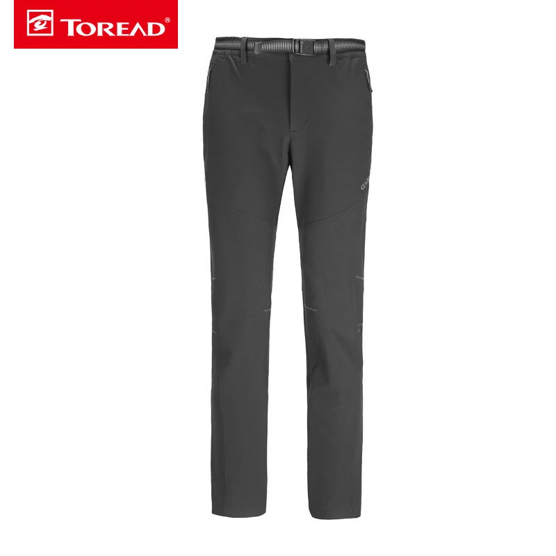 Toread nuevo invierno senderismo Camping pantalones de concha suave al aire libre a prueba de viento y transpirable añadir lana elástico Trekking pantalones HAMF91023