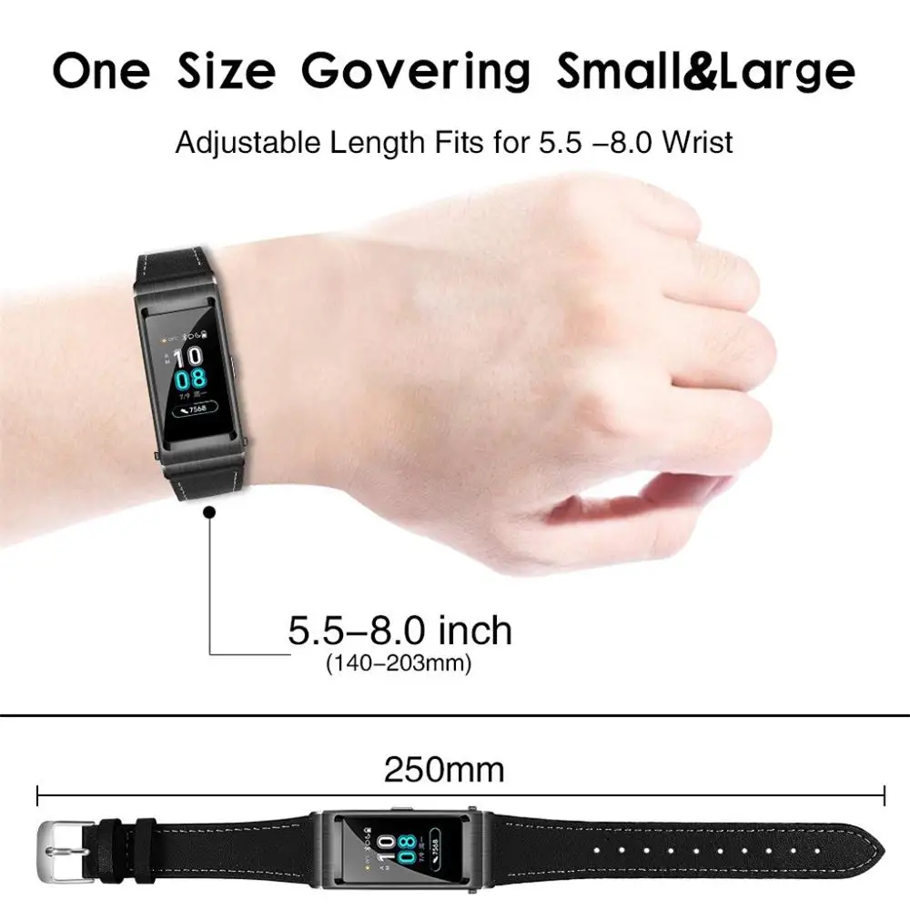 Для Huawei Talkband B5 кожаный сменный ремешок для часов Пряжка на запястье браслеты