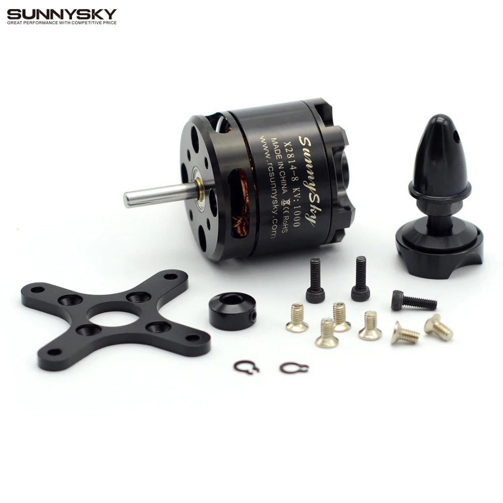 

SunnySky X2814 900KV 1100KV 1250KV Outrunner External Rotor Brushless Motor for RC Aircraft Quadrocopter Helicopte