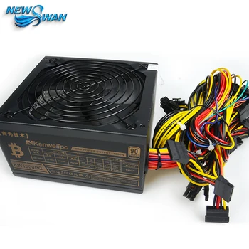 

PC Power Supply 1300W Bitcoin Bitecoin Miners High quality Computer Power Supply Low Noise with 5 PCS 6pin MAX 1300W