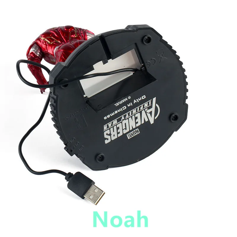 7 дюймов Мстители Железный человек Tony Stark супергерой USB с светодиодный свет экшн