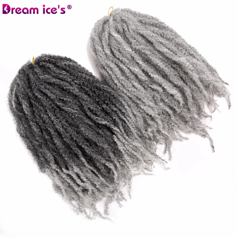 

Synthetic afro curly Marley braiding hair extensions three pieces per lot ombre braid hair extension dream ice's