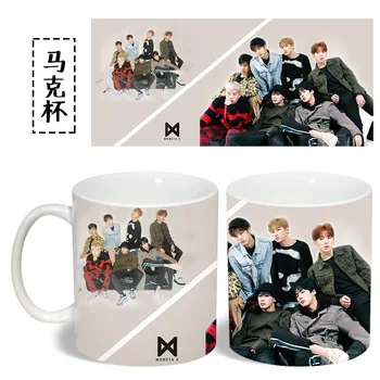 

[MYKPOP]MONSTA X THE CODE Mug Coffee Water Milk Ceramic Cup Creative KPOP Fans Collection SA18061208