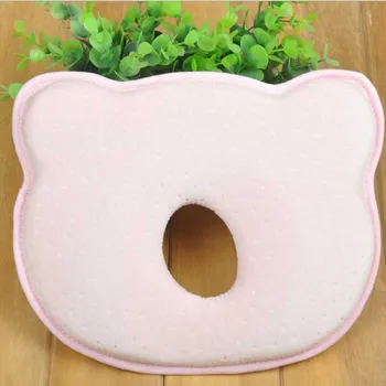 

Infant Headrest Prevent Flat Round Memory Foam Baby Pillow Lovely Newborn Toddler Safe Anti Roll Baby Infant Pillow Sleep Head