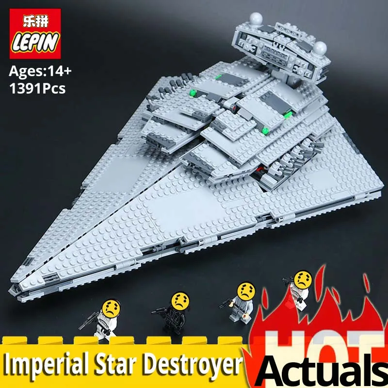 

LEPIN Starwars Series 05062 Imperial Star Destroyer Set Building Blocks Bricks LegoINGlys 75055 Model Toys for Children Birthday