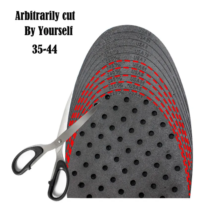  3-9cm Height Increase Insole Cushion Height Lift Adjustable Cut Shoe Heel Insert Taller Women Men U