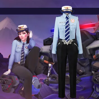 

OW Game D.VA DVA Hana Song Cosplay Costume Outfit Girl Uniform Suit Halloween Carnival Party Costumes Full Set