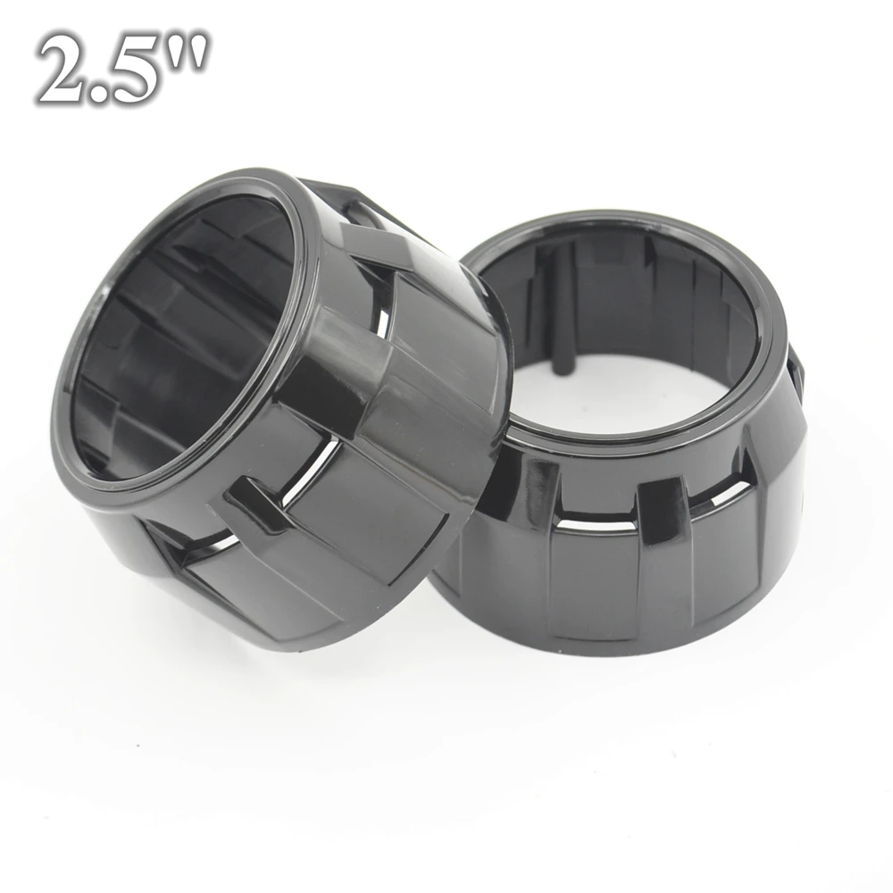 

2pcs 2.5 inch Bi-xenon hid projector lens shrouds Mask shrouds cover H4 Easy Install Koito Q5 LHD RHD hid headlight car styling