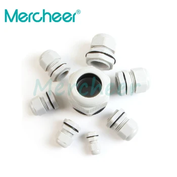 

100pcs/lot PG7 Waterproof Connector Gland Dia. 6~12mm Cable white Color IP68