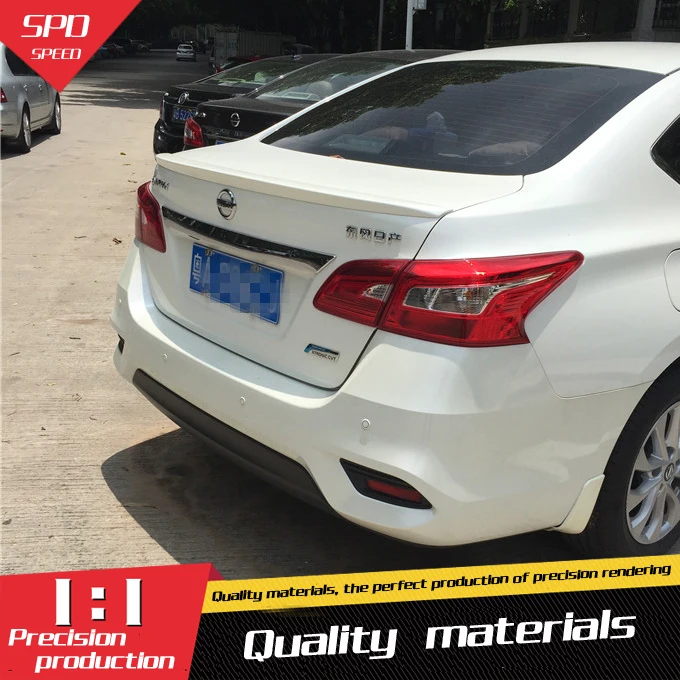 

For Nissan Sentra Spoiler High Quality ABS Material Car Rear Wing Primer Color Rear Spoiler For Nissan Sentra Spoiler 2016