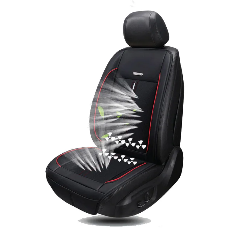 

2018 12v/24v new arrival single fan cooling cushion universal massage Car Seat Cushion Pad fit for almost cars, cool seat Covers