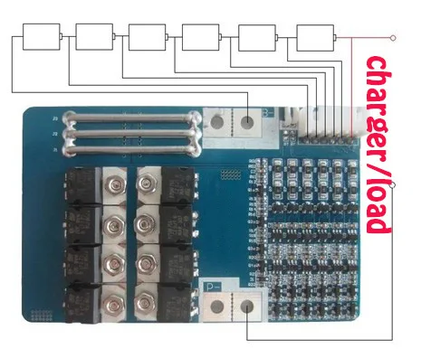 В 6 s 21A 25,2 в lipo литий-полимерный BMS/PCM/PCB батарея защиты платы для 6 пакетов 18650 литий-ионный батарея ячейки w/баланс