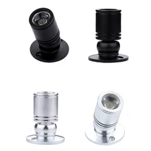 4 шт./лот 1 Вт Мини светодиодный прожектор AC110V 220 V светодиодный потолочный светильник для шкафа Универсальный вращающийся винный шкаф дисплей подсветка для шкафов