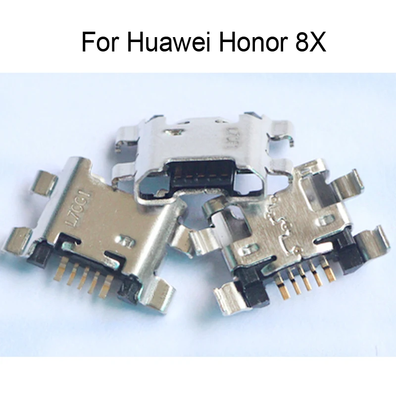 5PCS Replacement For Huawei Honor 8X Charger Connector Parts Repair Spare Honor8X USB Dock Charging Port HuaweiHonor 8 X | Мобильные
