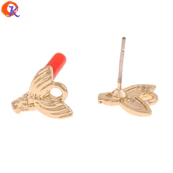 

Cordial Design 100Pcs 10*10MM Jewelry Accessories/Earrings Stud/DIY Earrings Making/Fish Tail Shape/Hand Made/Earring Findings