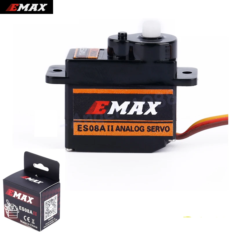 

1x EMax 9g High Sensitive Mini Sub Micro Servo ES08A 8g ES08 3D RC airplane Helicopter ES08MD ES08MA MG90S