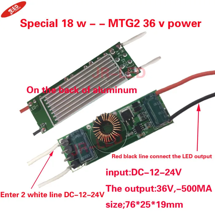 1 шт. Cree XLamp MTG-2 MTG2 18W 36V 36 v огни нейтральный белый 4000 к 20 мм Звезда База Медь пластина, украшенное мозаикой из драгоценных камней, 12 v Драйвер - Цвет: Individual drive 12V