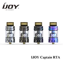 Оригинал IJOY капитан RTA 3.5 мл обновление IJOY капитан sub Ом бак postless RTA распылитель комплект 25 мм 3.8 мл С готовые катушки