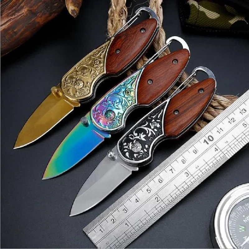 

Factical high hardness folding knife Wild survival multi-function knife outdoor pocket knife
