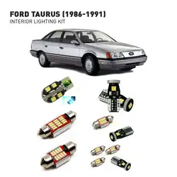 Светодиодные Внутренние огни для Ford taurus 1986-1991 15 шт. Led Автомобильные фары комплект освещения автомобильные лампы Canbus