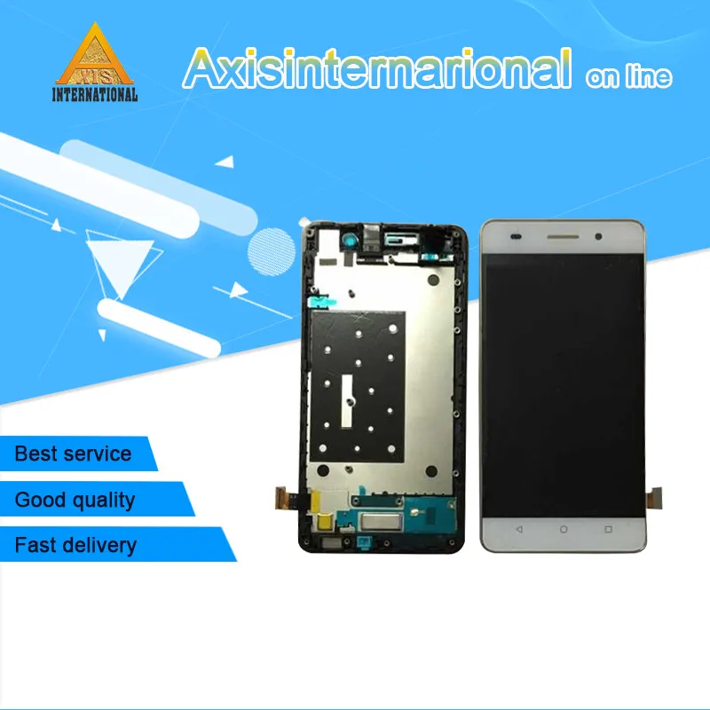 Цена Axisinternational для huawei Honor 4C G Play Mini CHM U23 CHM U03 CHM U01 ЖК дисплей экран + цифровой преобразователь сенсорного экрана с рамкой