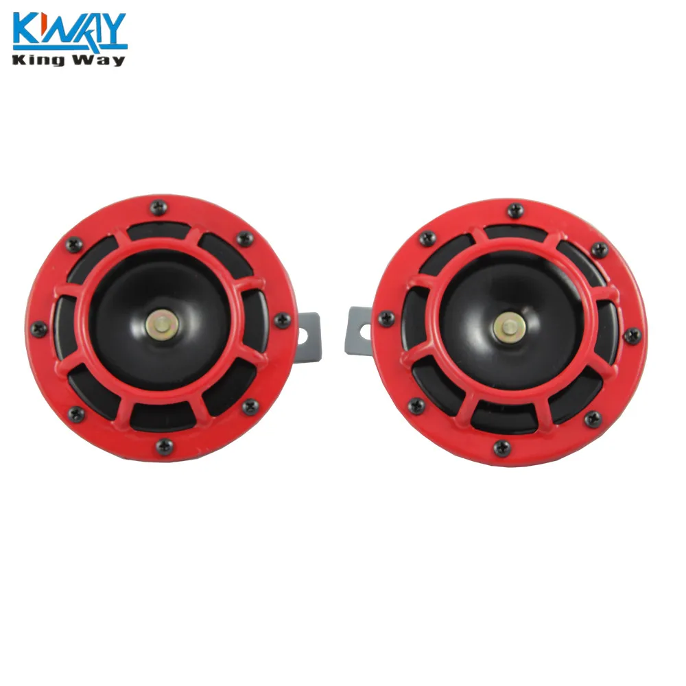 Бесплатная доставка-King Way - RED SUPER LOUD BLAST TONE GRILL MOUNT 12V электрический компактный