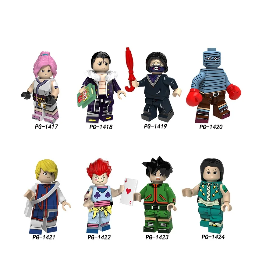 

Single Sale Building Blocks HUNTER Anime Series Figure Kuroro Fei Hisoka Machi Gon Freecss Bonole Bricks For Children Toys