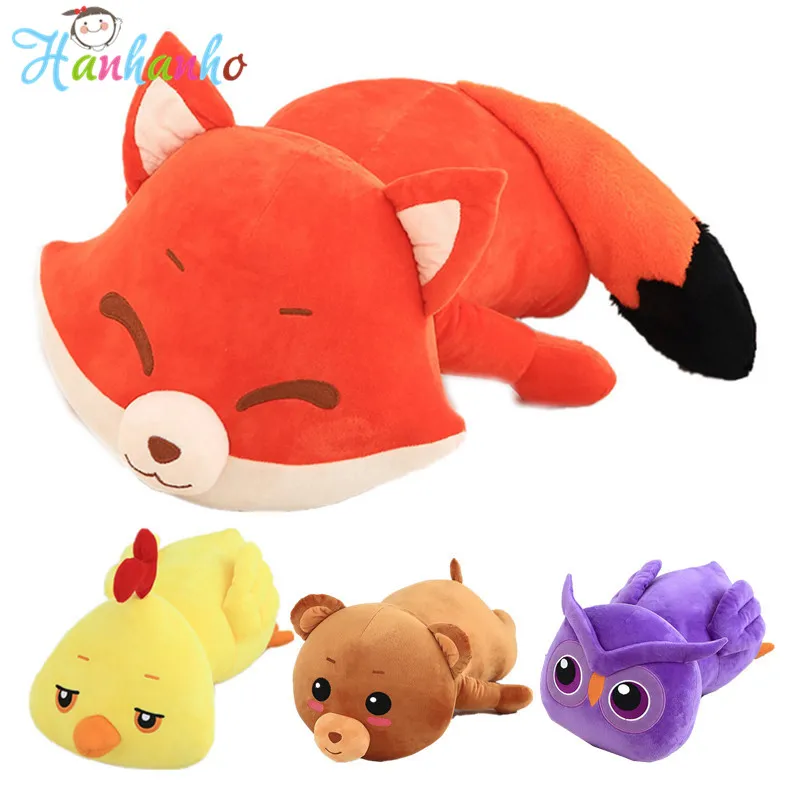 

Cute Animal Cushion Plush Toy Fox Stuffed Animal Doll Kids Pillow Soft Chicken Baby toys Christmas Gift
