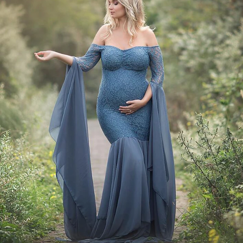 floral chiffon maternity dress