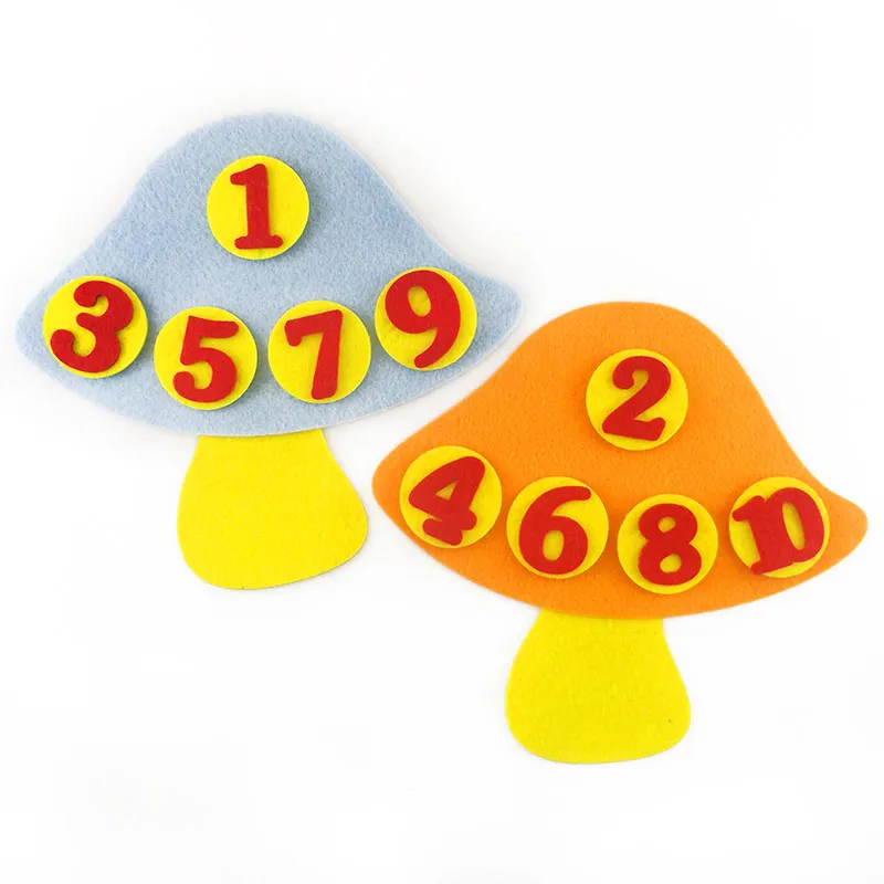  DIY Digit Theme Felt Non-woven Craft For Kindergarten Kid Handmade Early Learning Number Fabric Mat - 32961570044