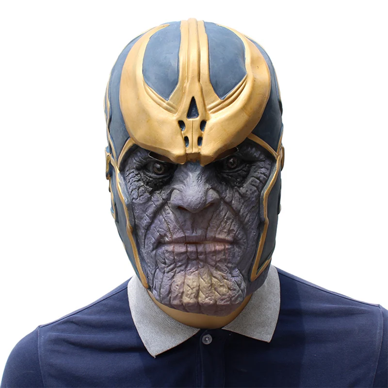 

Thanos Mask Infinity Gauntlet Avengers Infinity War Helmet Cosplay Thanos Masks Halloween Costume Party Props