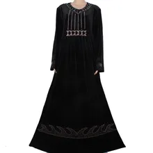 Muslim abaya in dubai jilbabs islamic clothes for women hijab dubai exquisite beading kaftan muslim dress 85MD1016