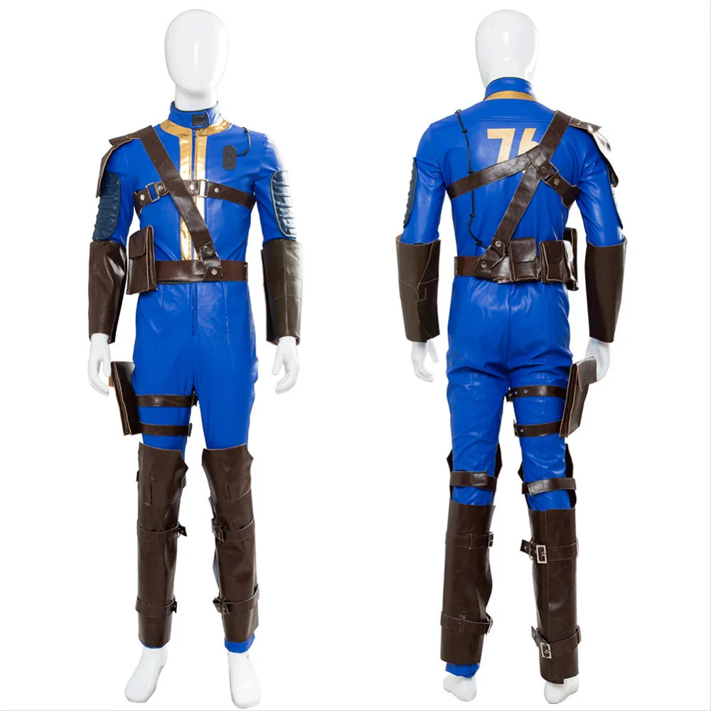 Костюм для косплея Fallout 4 Vault 76 костюм мужчин взрослых карнавальный на Хэллоуин
