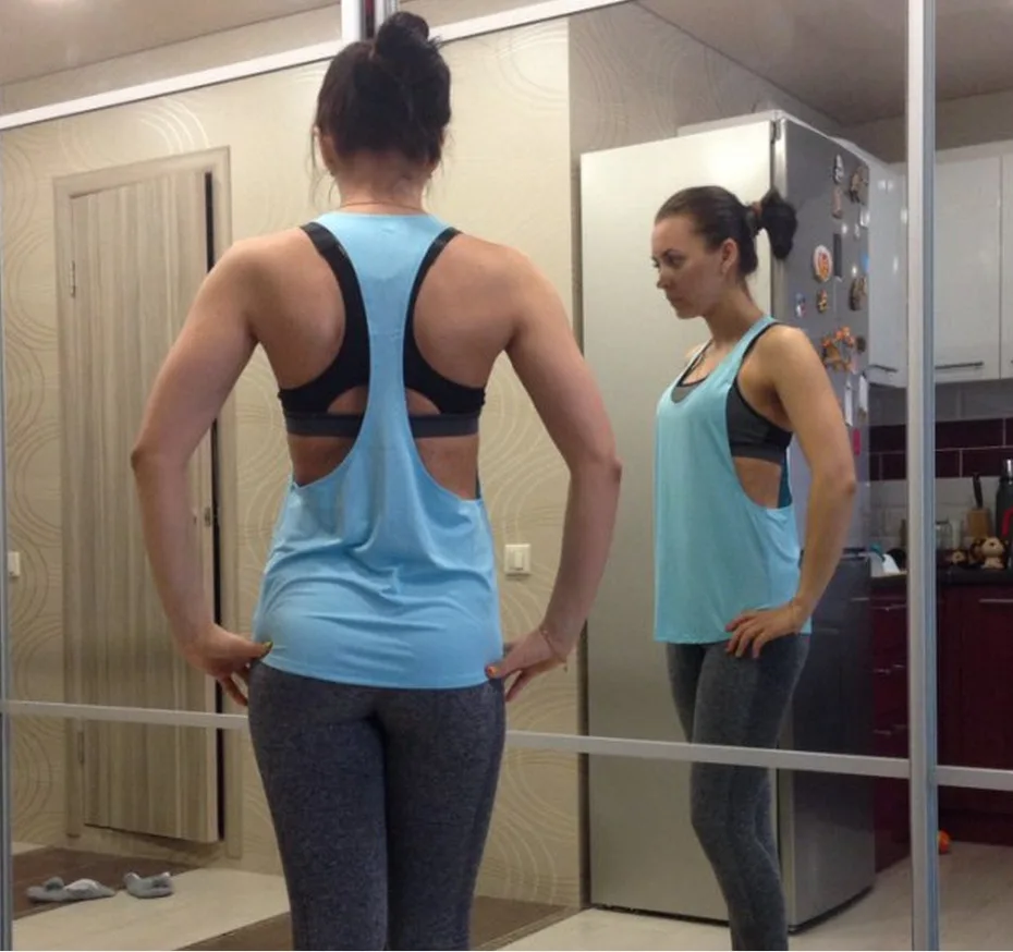 

New Fashion Cotton Sleeveless Shirts Tank Top Women Fitness Shirt Womens Singlet Bodybuilding Workout Gym Vest Fitness Women