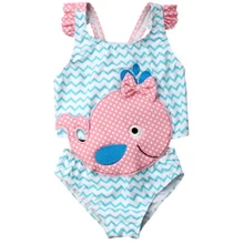 女の子水着ベビー水着女水着女の子キッズベビー Badpak サメ服水着ビーチウェアワンピーススーツ(China)