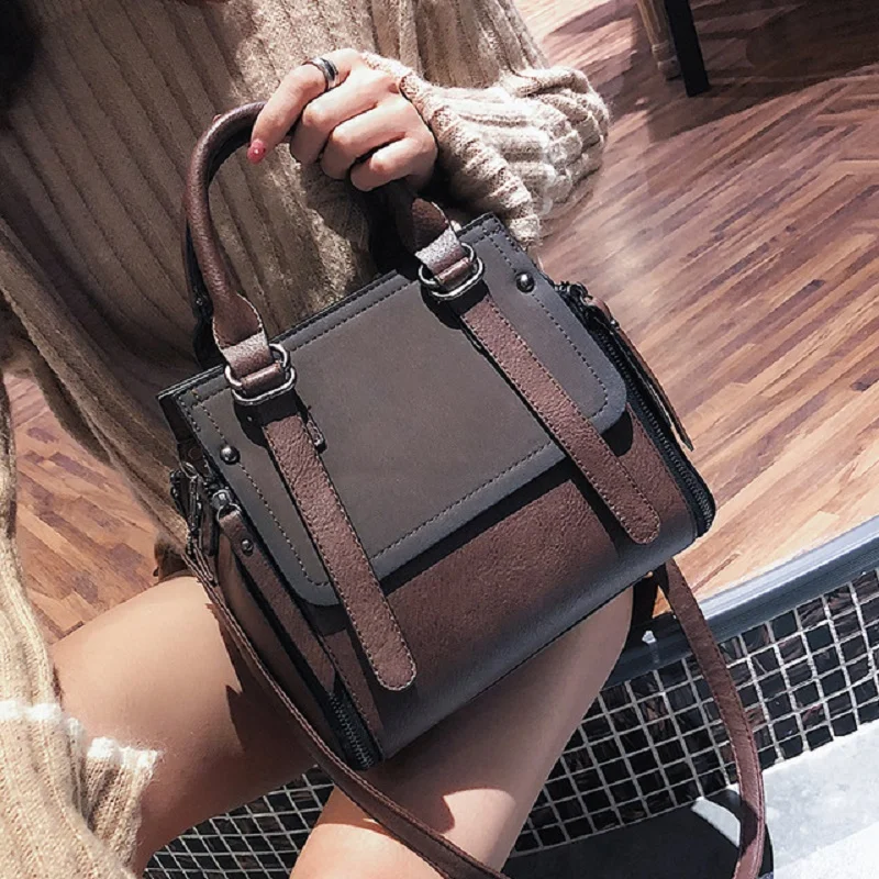

LEFTSIDE Vintage New Handbags For Women 2018 Female Brand Leather Handbag High Quality Small Bags Lady Shoulder Bags Casual